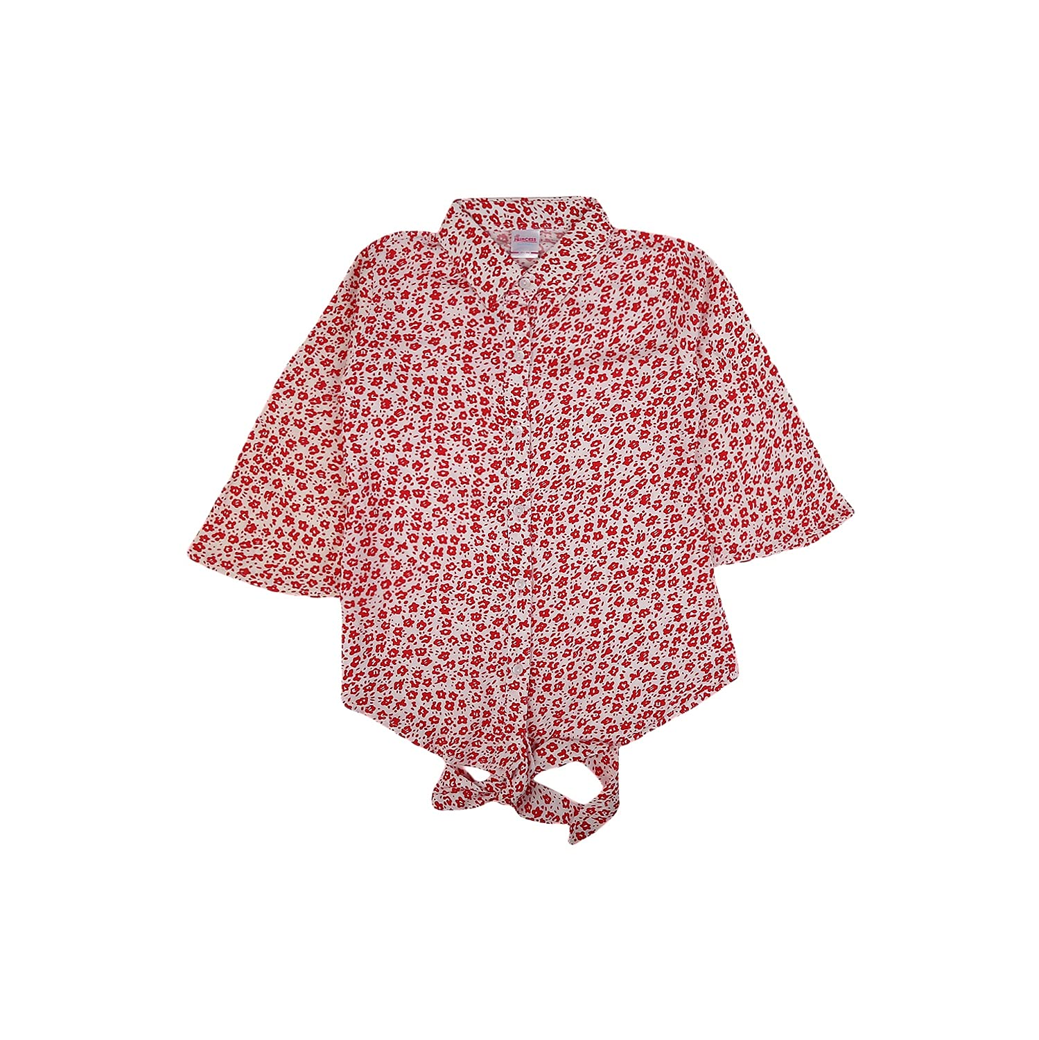 V MART Girls Printed Rayon Round Neck Top Fs