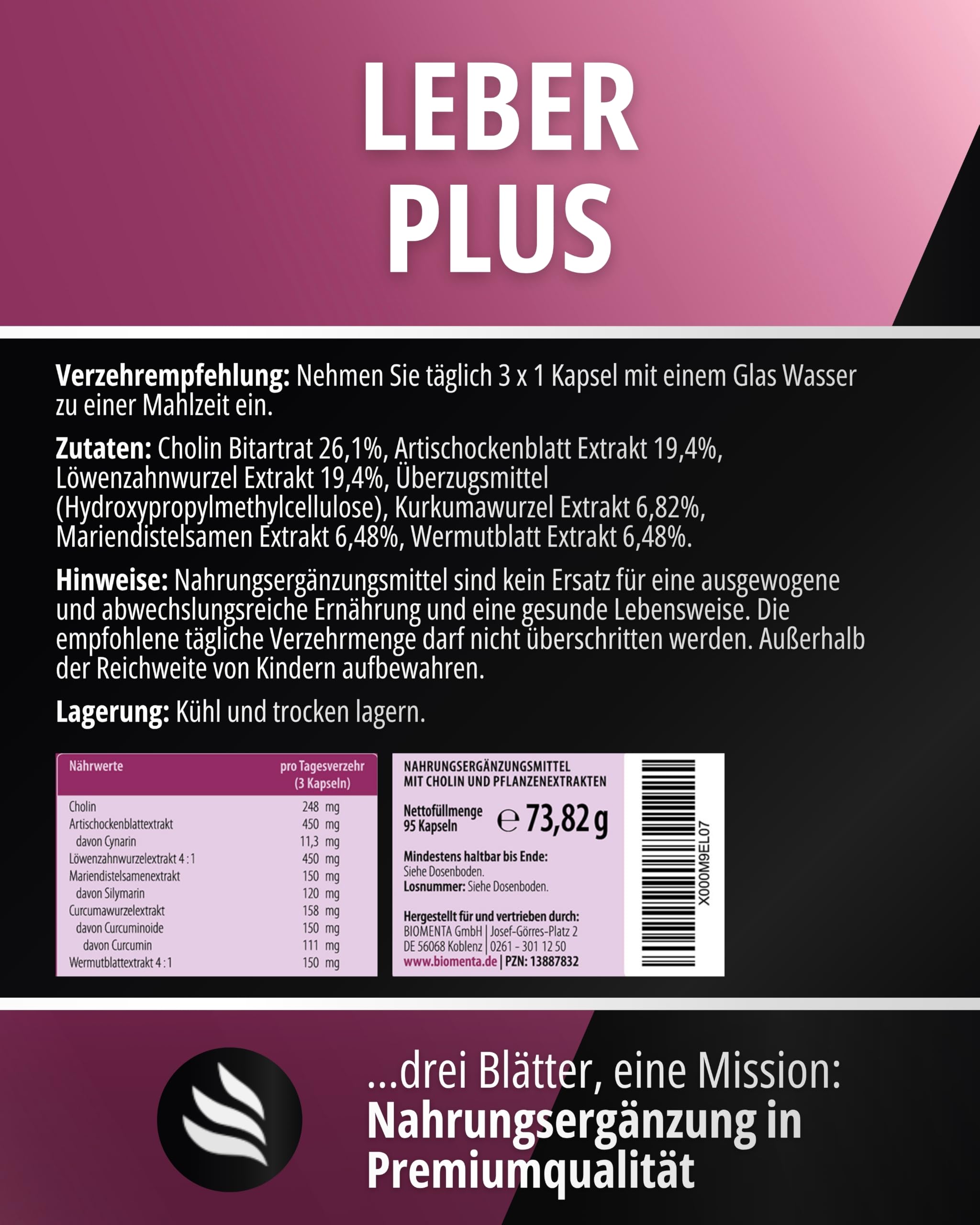 Leber Plus + Brennnessel Weinlaub Rosskastanie Bundle