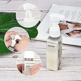 Bpluma Travel Bottles, Leak Proof Containers For Toiletries TSA Approved Airplane Accessories Kits For Liquid With Labels