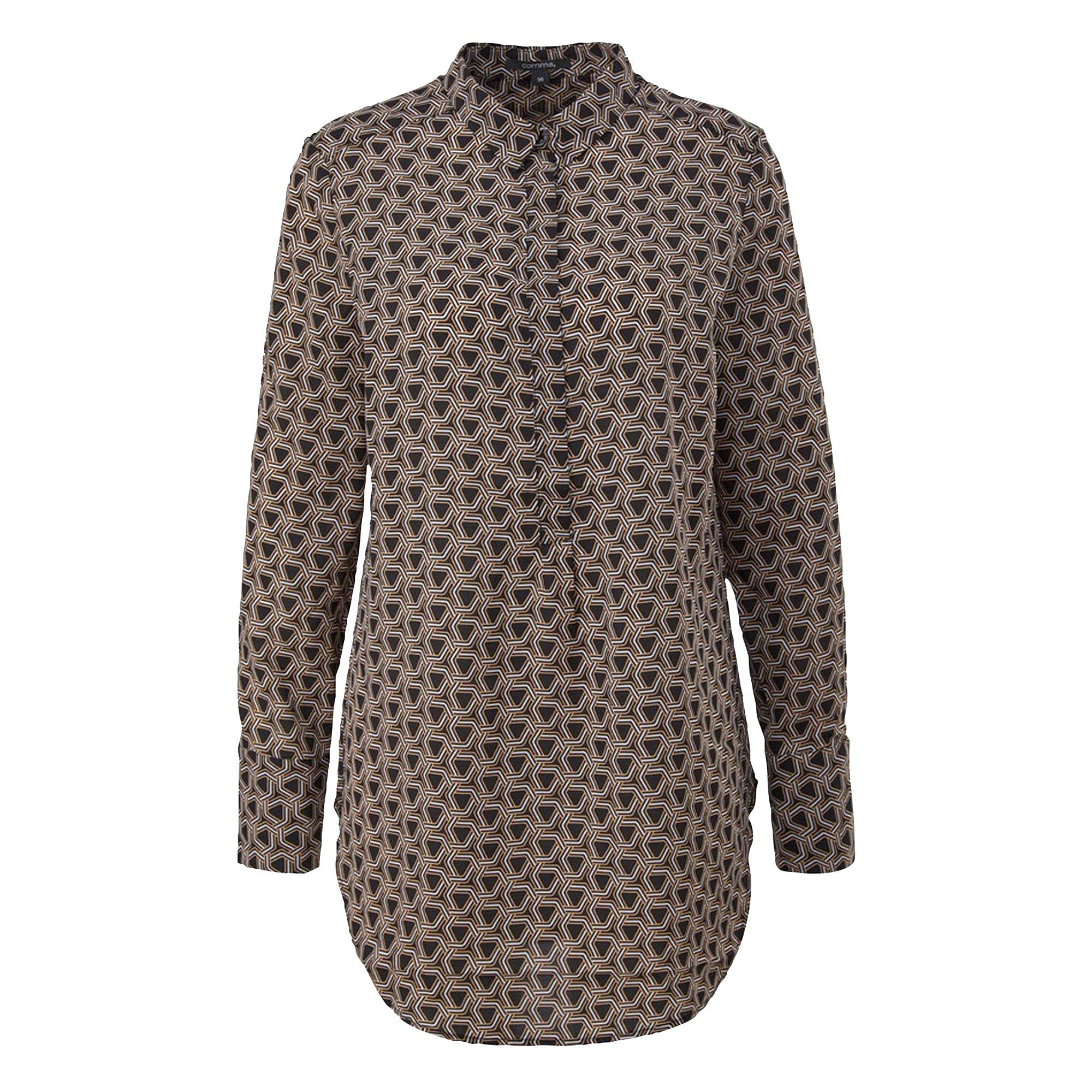 Comma Women's Bluse langarm Blouse