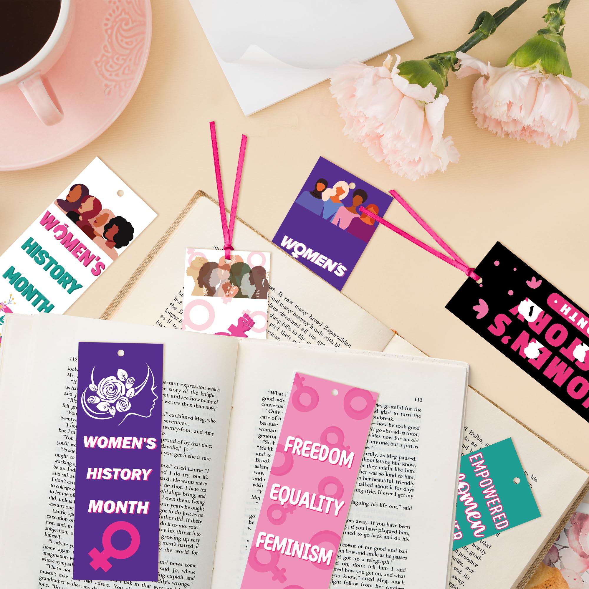 Freedom Bookmarks Snapklik.com : Womens History Month Bookmarks - 120Pcs I Need Feminism ...
