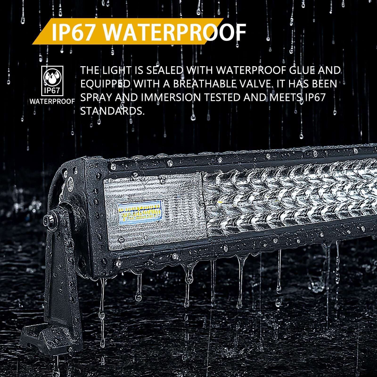 Willpower Barre LED 42 Pouces 540W Combinaison Spot et Flood Rampe LED pour 4x4 Voiture Camion Tracteur SUV ATV