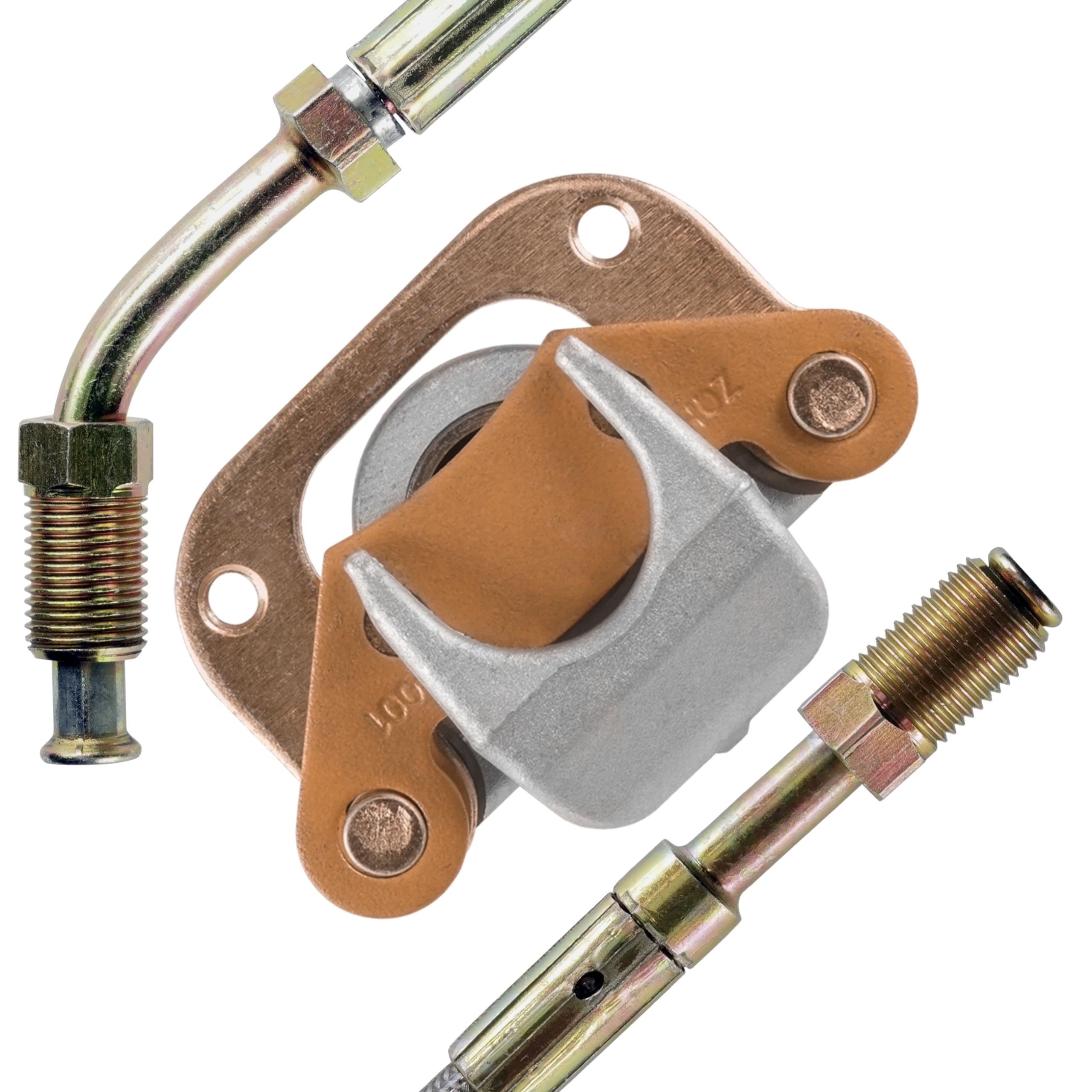 02 Polaris Trailblazer 250 OEM Front Brake Calipers With Pads - Foto 7