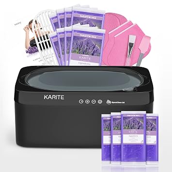 KARITE Paraffin Wax Machine for Hands and Feet with Auto Open Lid, Paraffin Bath,20Min Fast Wax Meltdown, Precision Temperature Control, 4500ml Paraffin Warmer with 12Pack Refills