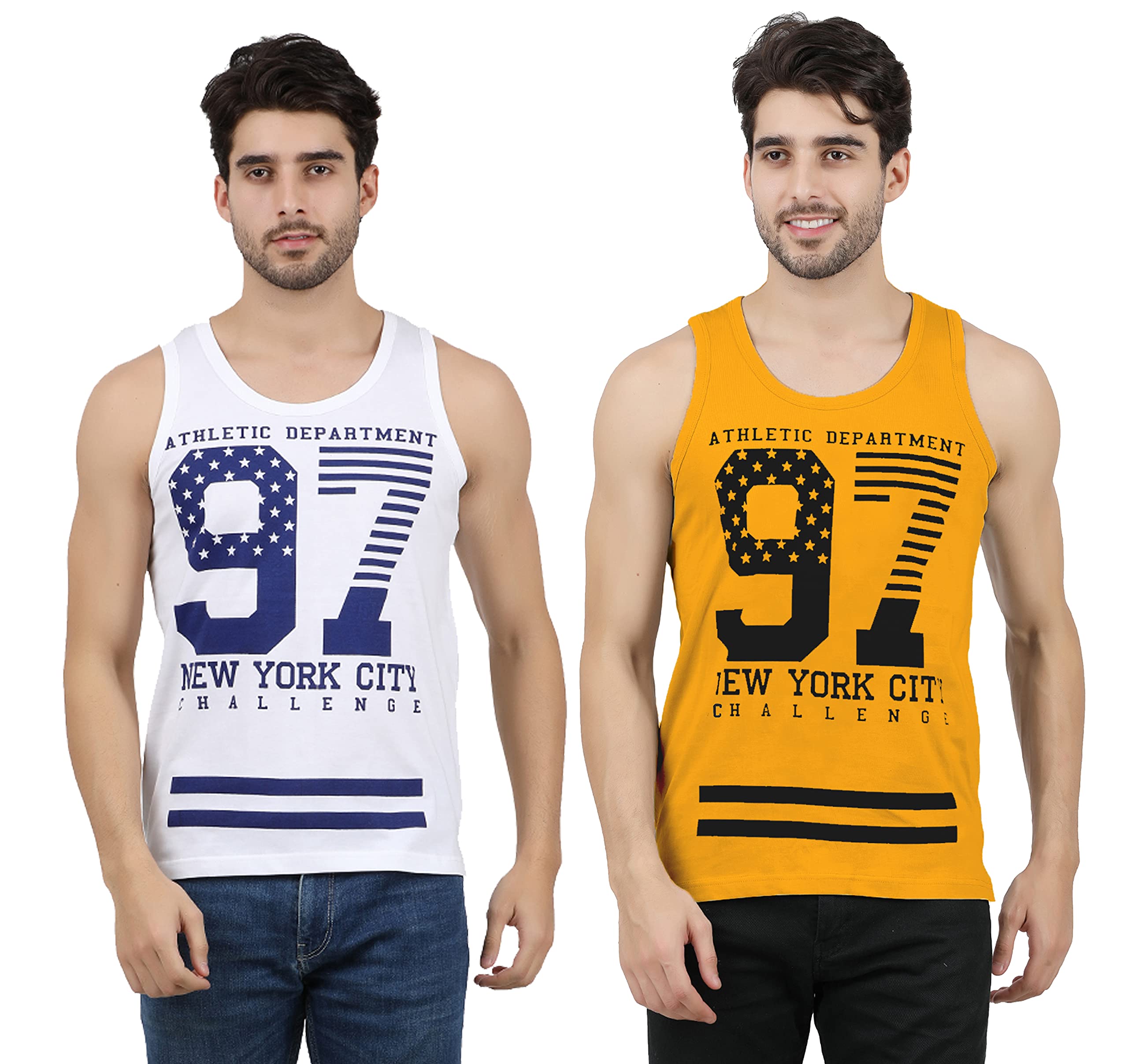 jugular Men Cotton Regular Fit Printed Vest Combo Pack of 2-picture-40