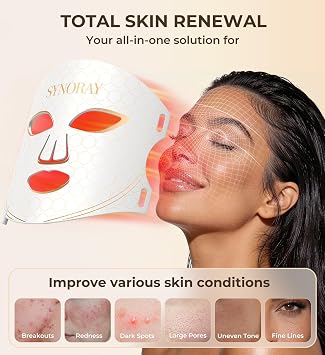 8 Modes LED 630nm 850nm NIR Red Light Therapy Mask for Face Ultra Light