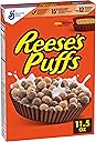 Reese's Puffs Breakfast Cereal, Chocolatey Peanut Butter Cereal, 11.5 oz