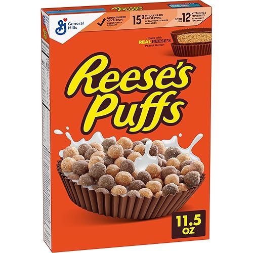 Reeses - Cereales de mantequilla de maní para el desayuno 115 onzas