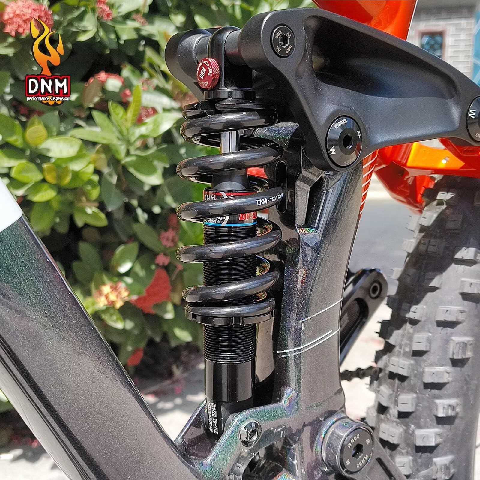 DNM DV-22AR Spule + Ölstoßdämpfer 125/150/165/190/200 mm, verstellbare Dämpfung, hydraulische Stoßdämpfer für MTB/E-Bikes/Scoter/Motorräder, Feder 165 mm x 340 kg