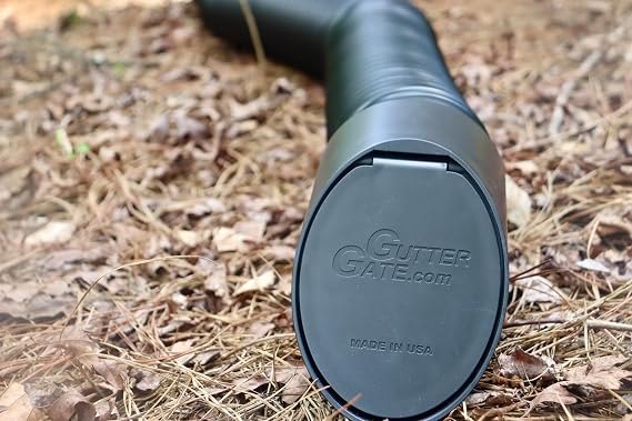 GutterGateTM 4 Round Downspout Accessory (Black)