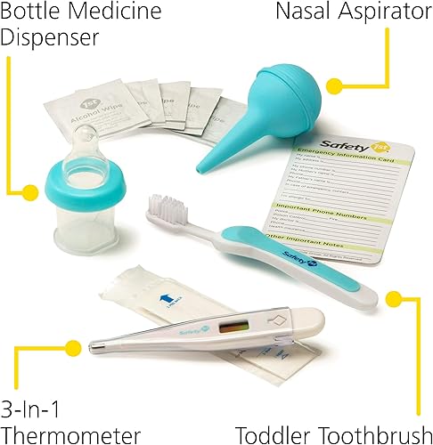 Miniatura 5 de Safety 1st Kit de aseo y cuidado de la salud del bebé de lujo de 25 piezas azul ártico