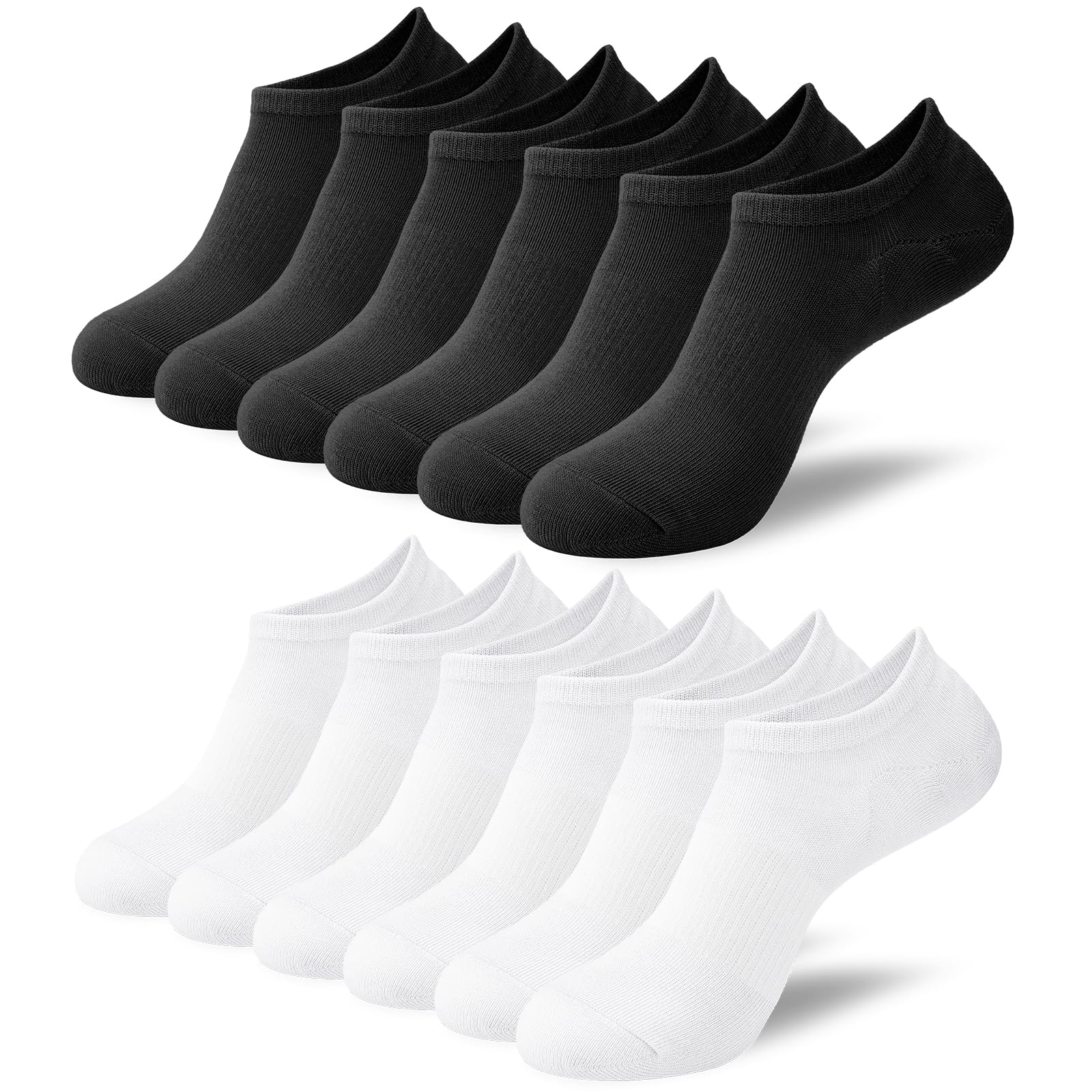 FuelMeFoot 7 Pairs Women's Ankle Socks - Bamboo Viscose No-Show Low Cut Socks For Running & Casual Wear - View #8