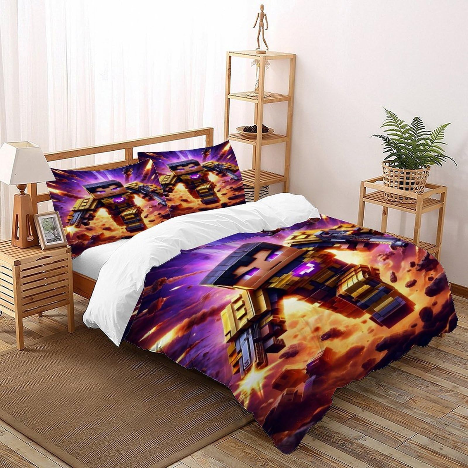 Linge de lit microfibre de qualité supérieure avec housse de couette 260x220 Gothic Animals