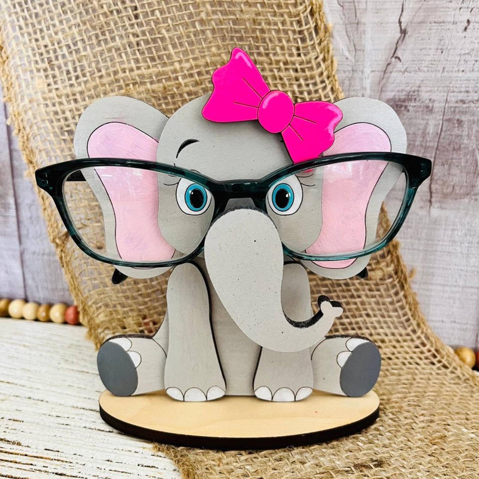 Portaocchiali a di cartone animato, organizer creativo da scrivania, simpatico supporto per occhiali a di animale, in legno, decorazione per bambini e adulti