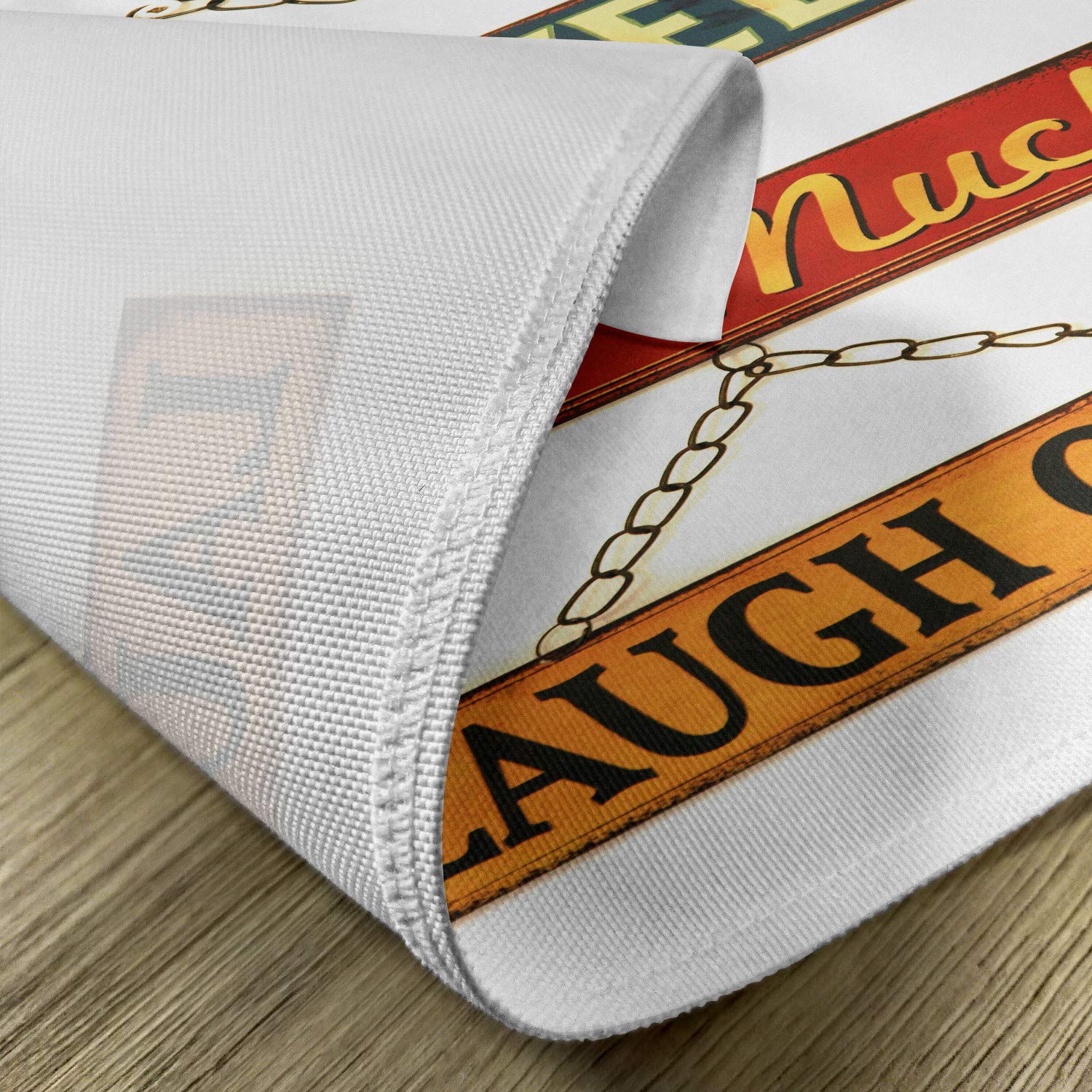 Ambesonne Live Laugh Love Place Mats Set of 4, Simplistic Inspir 並行輸入品 : Ambesonne Live Laugh Love Place Mats Set of 4