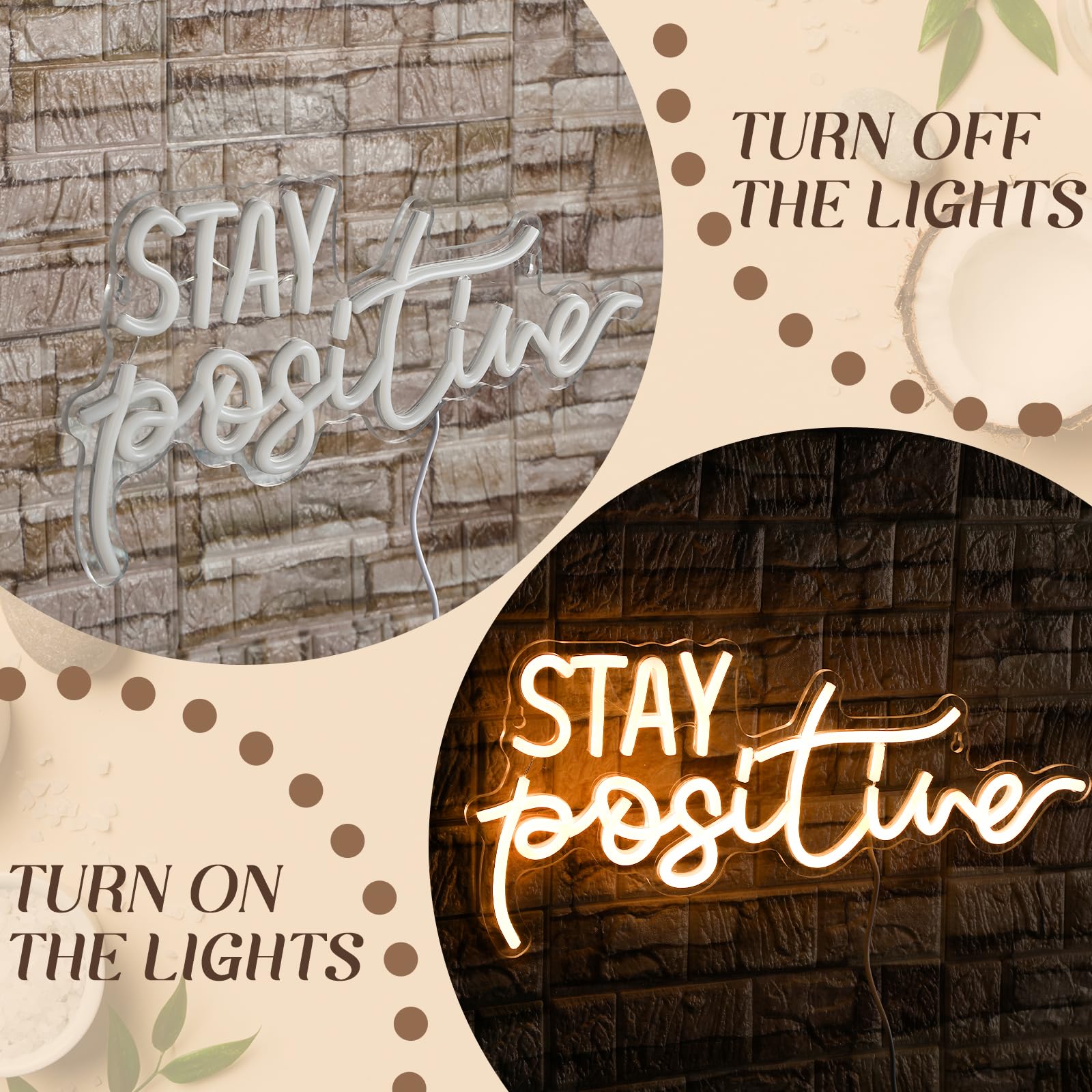 Planzo Panneau Lumineux Néon LED « It's My Birthday » - Décoration Murale De Fenêtre - Panneau De