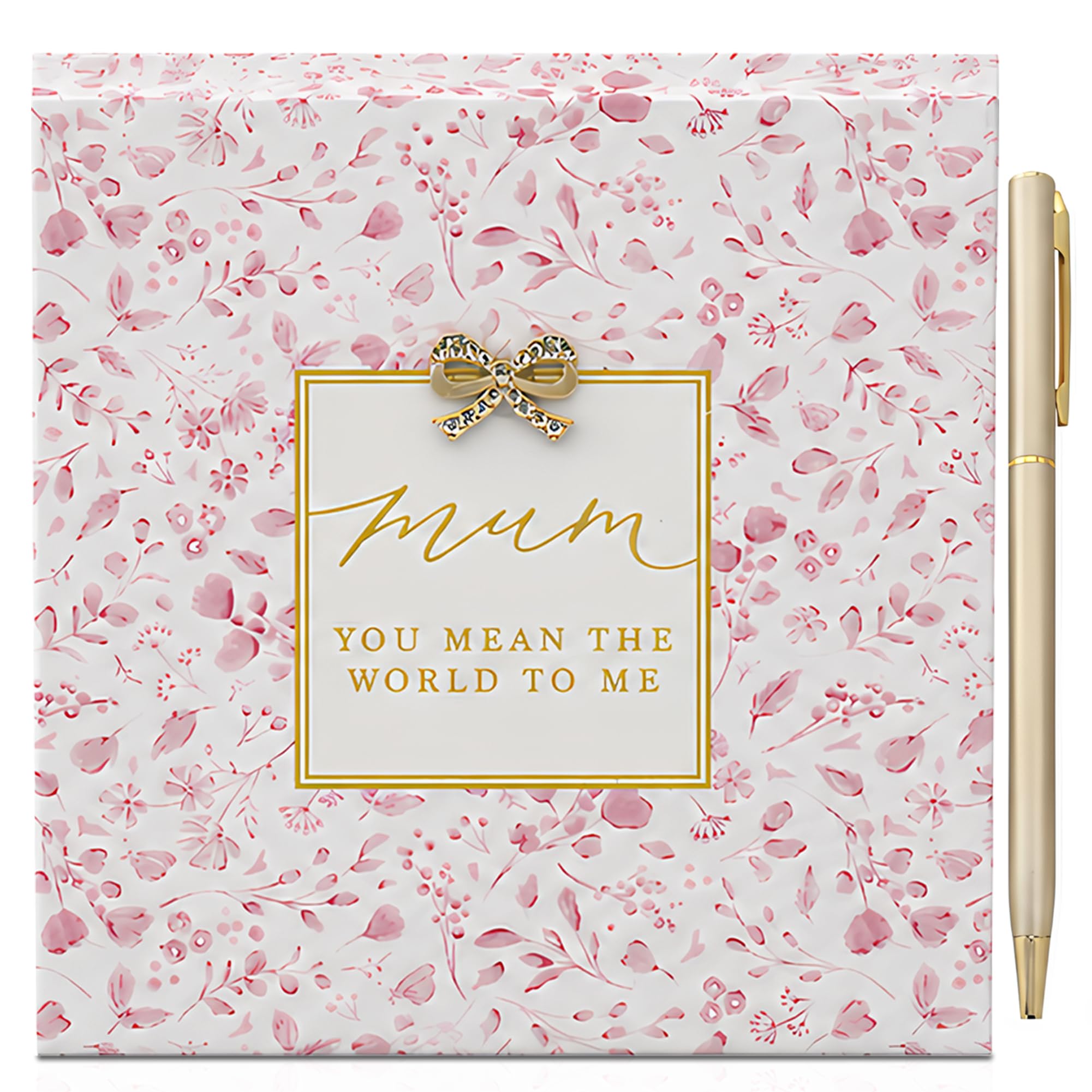Lesser & Pavey Madelaine by Hearts Design Mum World To Me Memo Pad – Decorative Notepad with Sentimental Message – Pretty Floral Stationery for Notes, Reminders, and Gift for Mothers