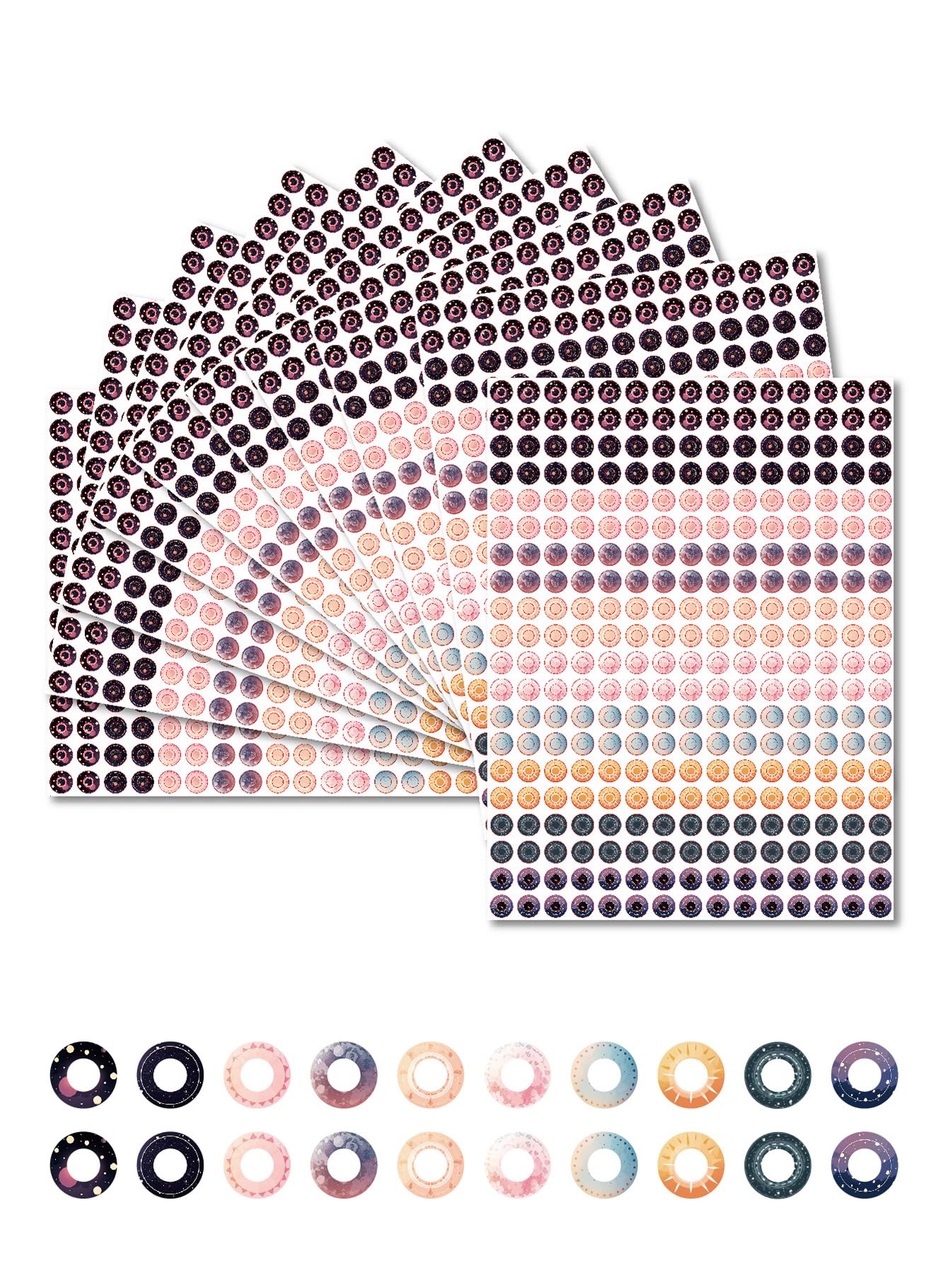 12 Sheets Hole Punch Reinforcement Sticker Labels Tear Resistant Circles Hole Protectors For Loose Leaf Paper Sheets Fae92dd3 752e 4683 A15a 1d3417d42242.b70c14ad2dd927ff23d28e8561bf1275