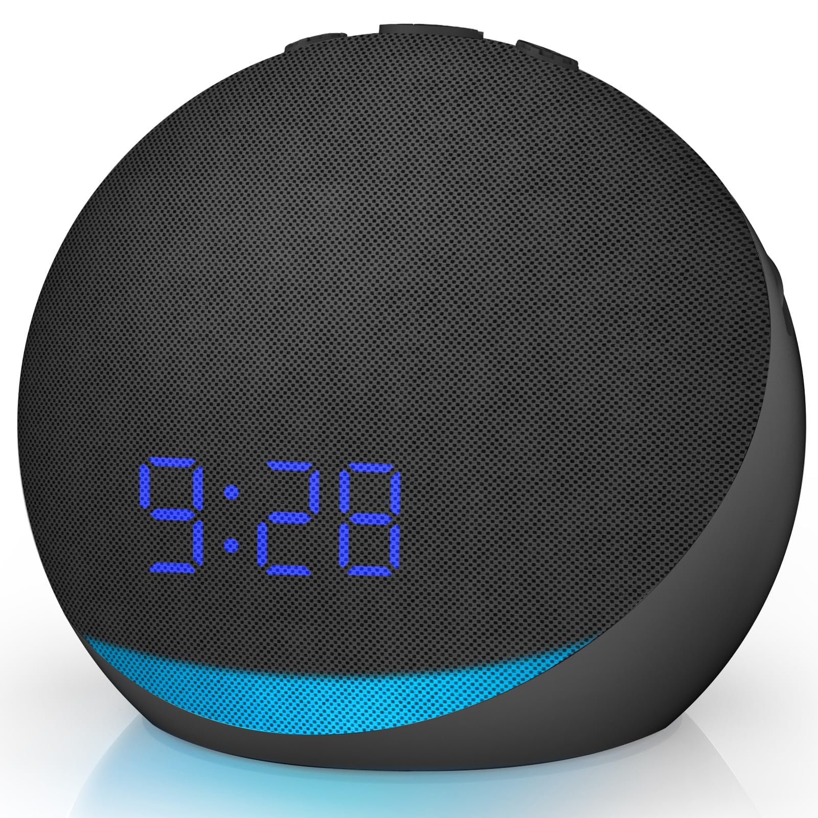 Venchin Alarm Clock with White Noise: 25 Soothing Sounds Noise Machine 32 Volume Dimmable 9 Light Bluetooth Alarm Clocks Bedside (Inl. DC Adpter)