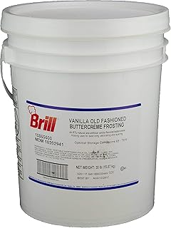 Brill Vanilla Old Fashioned Buttercreme Icing, 35 Pound -- 1 each.