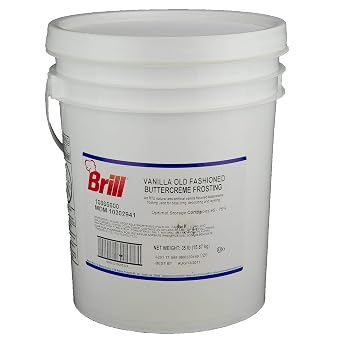 FOXCUP Vanilla Old Fashioned Buttercreme Icing - Ready-to-Use 35 lb Pail for Cakes, Cupcakes & Professional Baking