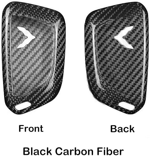 Miniatura 7 de Corvette C8 - Carcasa para llavero de fibra de carbono real 2020 2021 2022 2023 2024 (carbono negro)