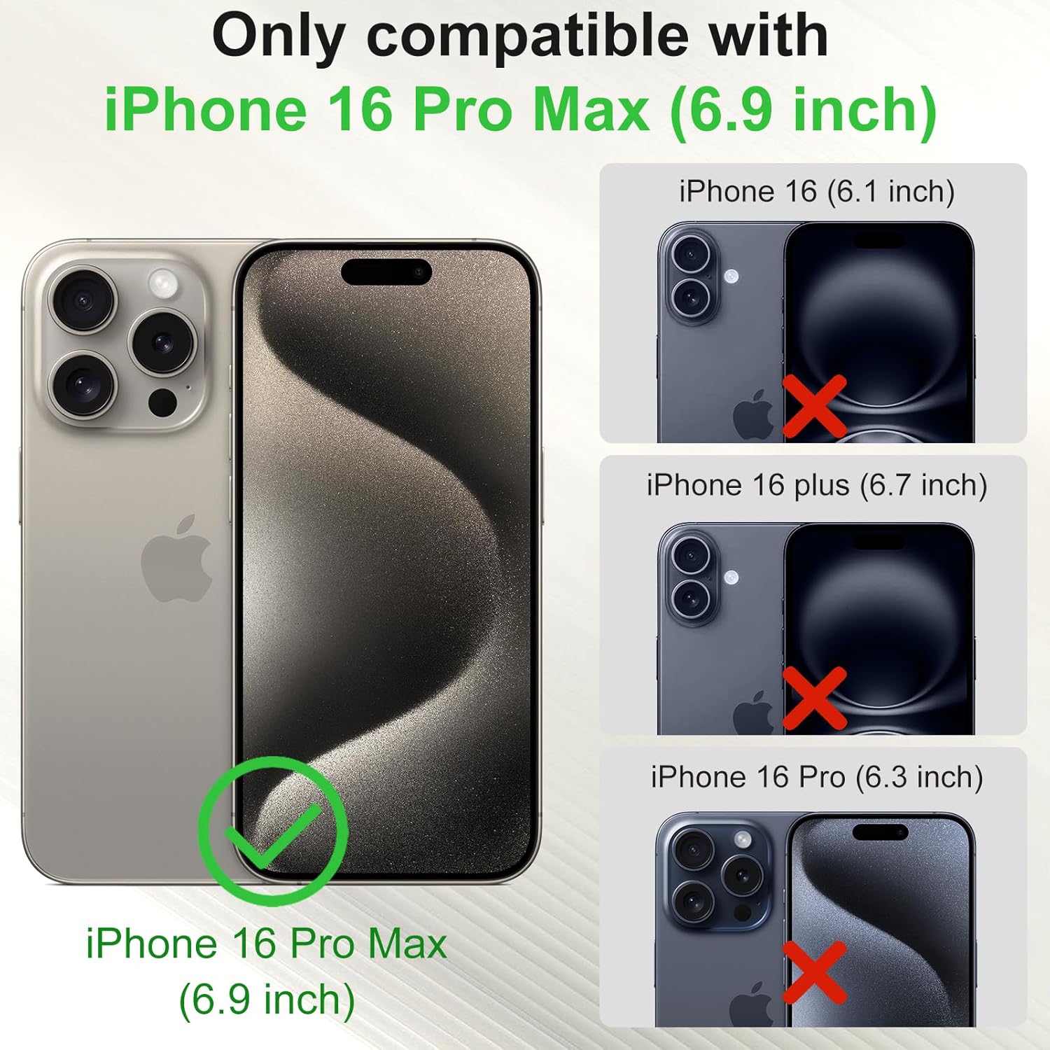 KEZiHOME Compatible with iPhone 16 Pro Max Wallet Case, Genuine Leather Case Flip Cover, RFID Blocking Card Holder Magnetic Stand Flip Phone Case for iPhone 16 Pro Max 5G 6.9 inch (Black/Brown)