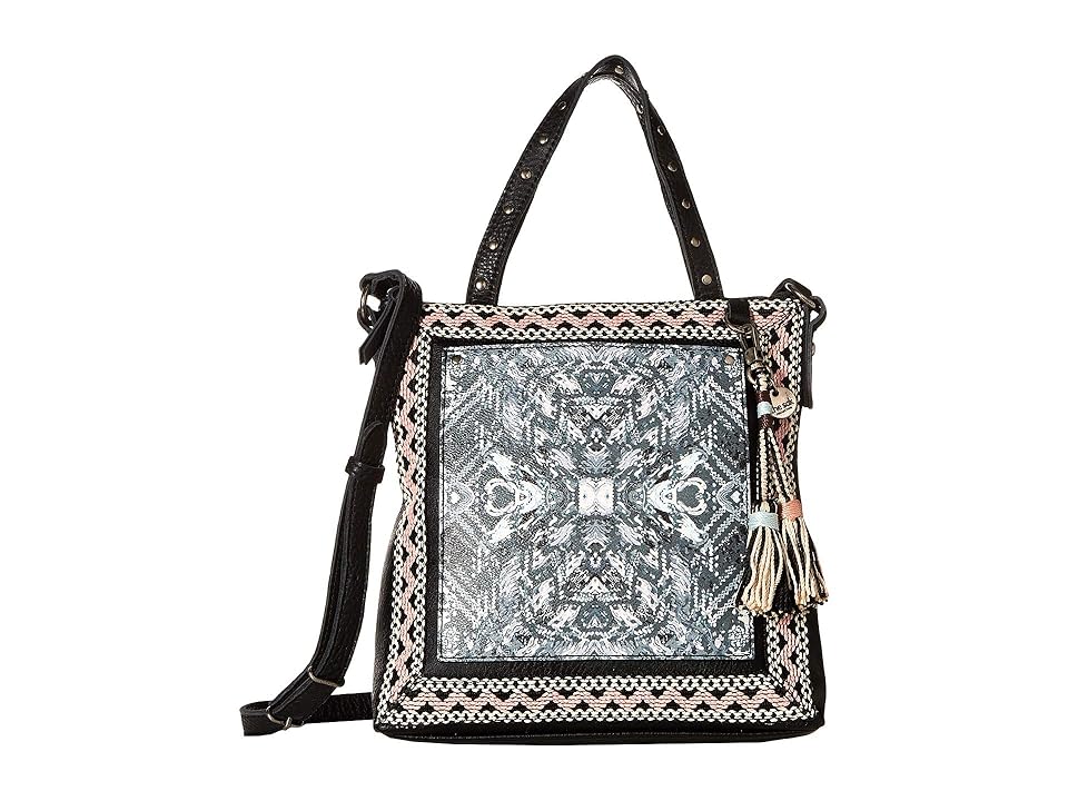 

The Sak Kendall Crossbody Satchel by The Sak Collective (Black/White Trompe L'Oeil) Cross Body Handbags