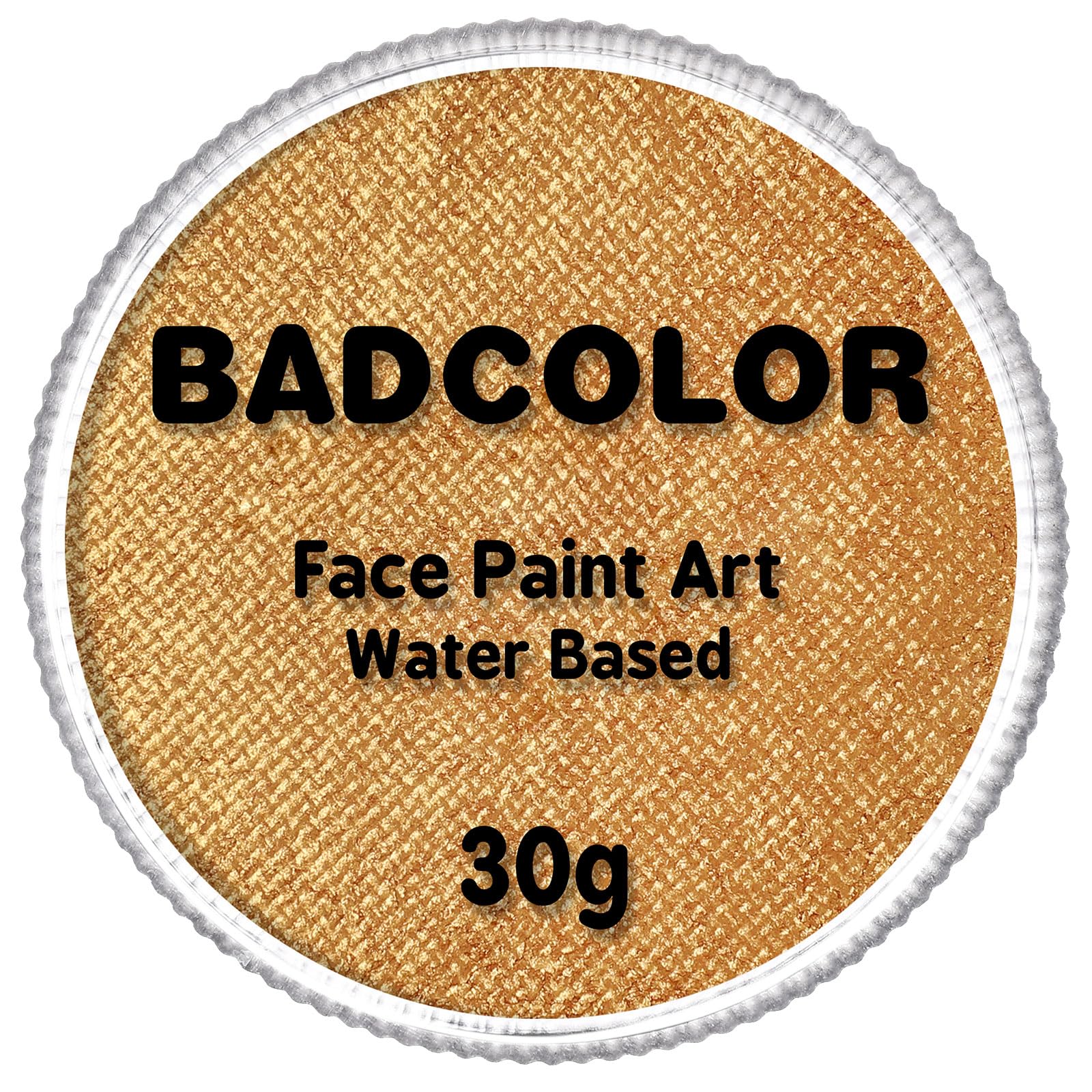 Metallic Gold Face Body Paint(30gm), Water Activated Golden Face Painting for Kids & Adults, Professional Non-Toxic SFX Art Facepaints for Halloween Makeup Fancy Party Cosplay Costume, Theater & Stage