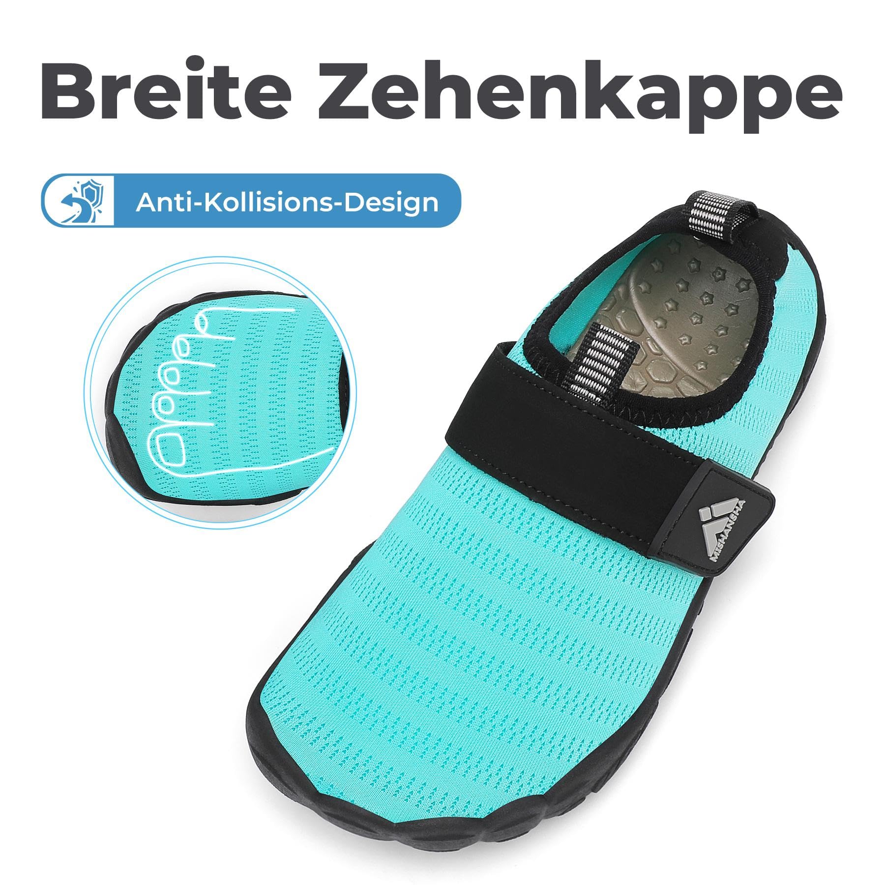 Mishansha Zapatos de Playa Niño Niña Secado Rápido Escarpines Agua Antideslizantes Zapatillas de Piscina Surf Buceo Talla 24-35 EU