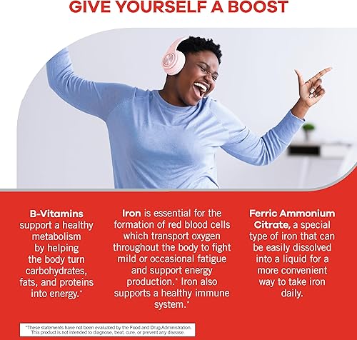 Miniatura 3 de Geritol Suplemento líquido de vitamina y hierro, apoyo energético, contiene vitaminas B de alta potencia y hierro, sabor agradable, fácil de tragar