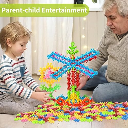 Miniatura 4 de CPSYUB Juego de discos de construcción entrelazados 200 bloques de construcción de vástago para niños de 4 a 8 años juguetes educativos para el aula