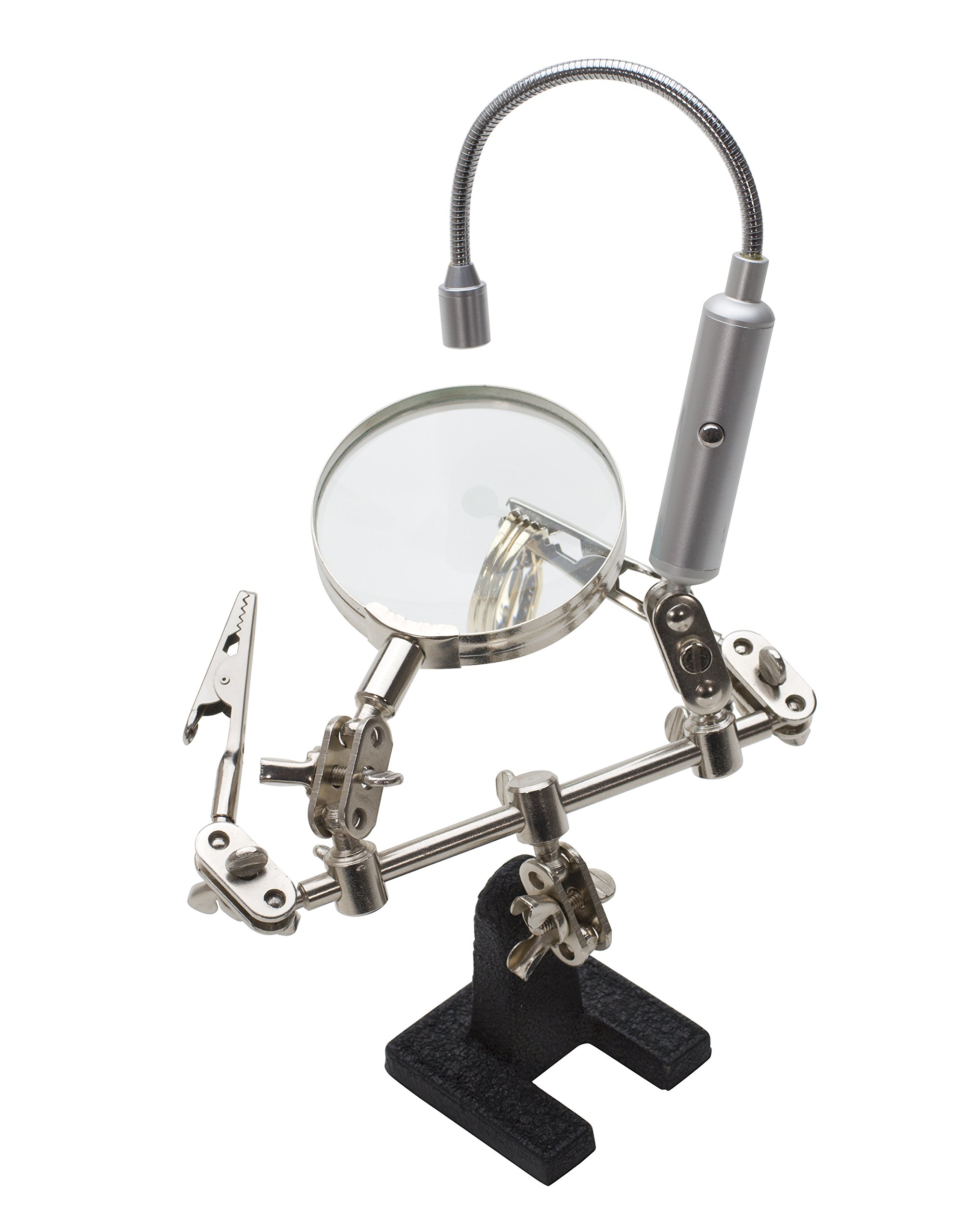 Helping Hand Magnifier with Flexible Led Light | HOL-161.50