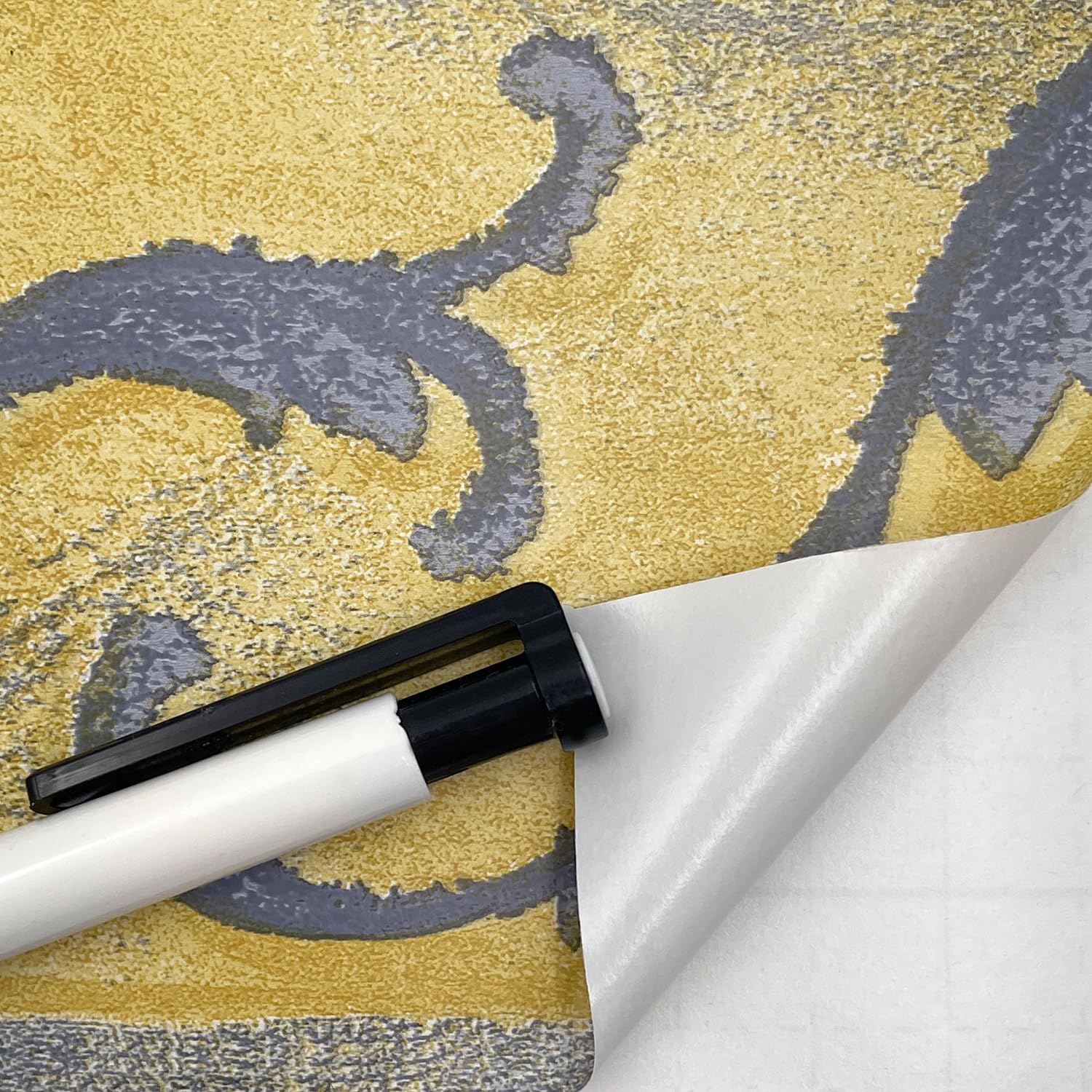 Yifely Yellow Wallpaper Border Self Adhesive Wall Covering Kitchen Bathroom Bedroom Tiles Decor Sticker