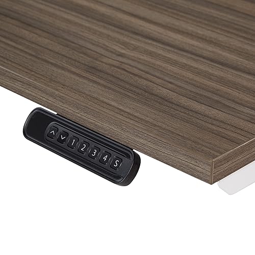 Miniatura 10 de Office Star Prado - Mesa motorizada de altura ajustable de 4 pies con control de memoria programable de 4 posiciones, parte superior de nogal urbano