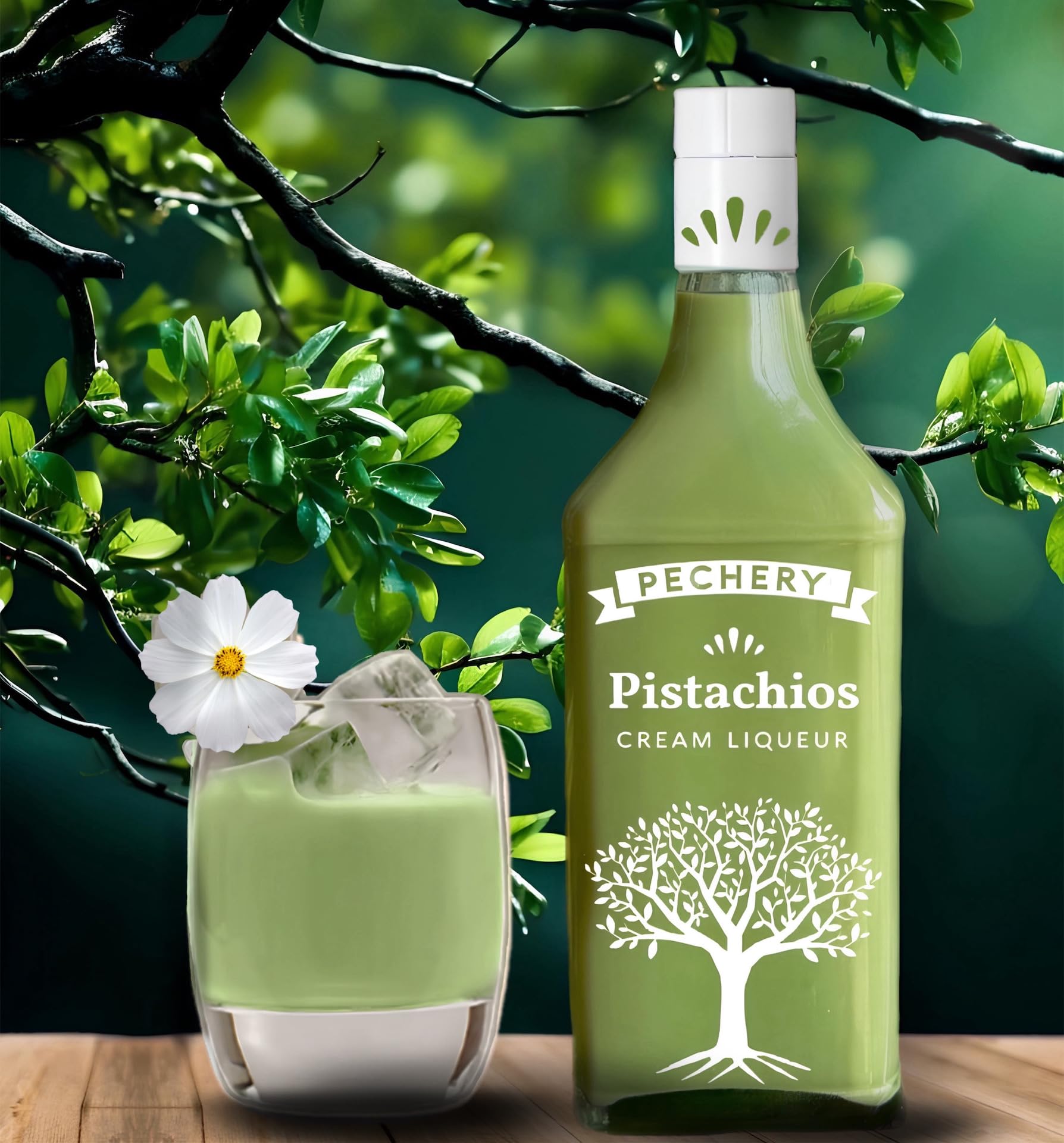 Pechery Licor Crema de Pistacho 70cl.