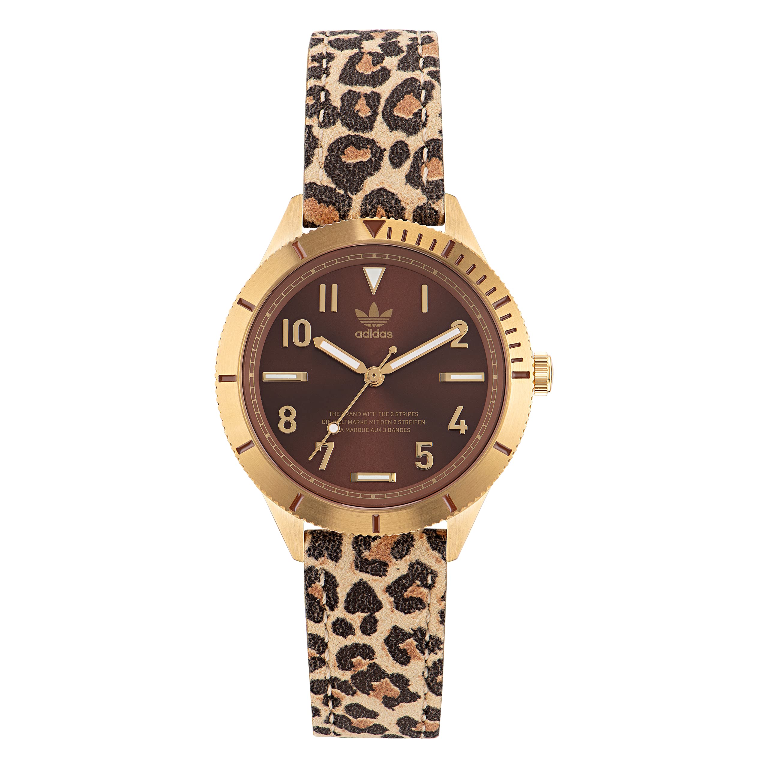 adidas Women Leather Originals Brown Dial Analog Watch - Aofh22572, Band Color-Multicolor (B0BLXG2T97) Amazon Price History, Amazon Price Tracker