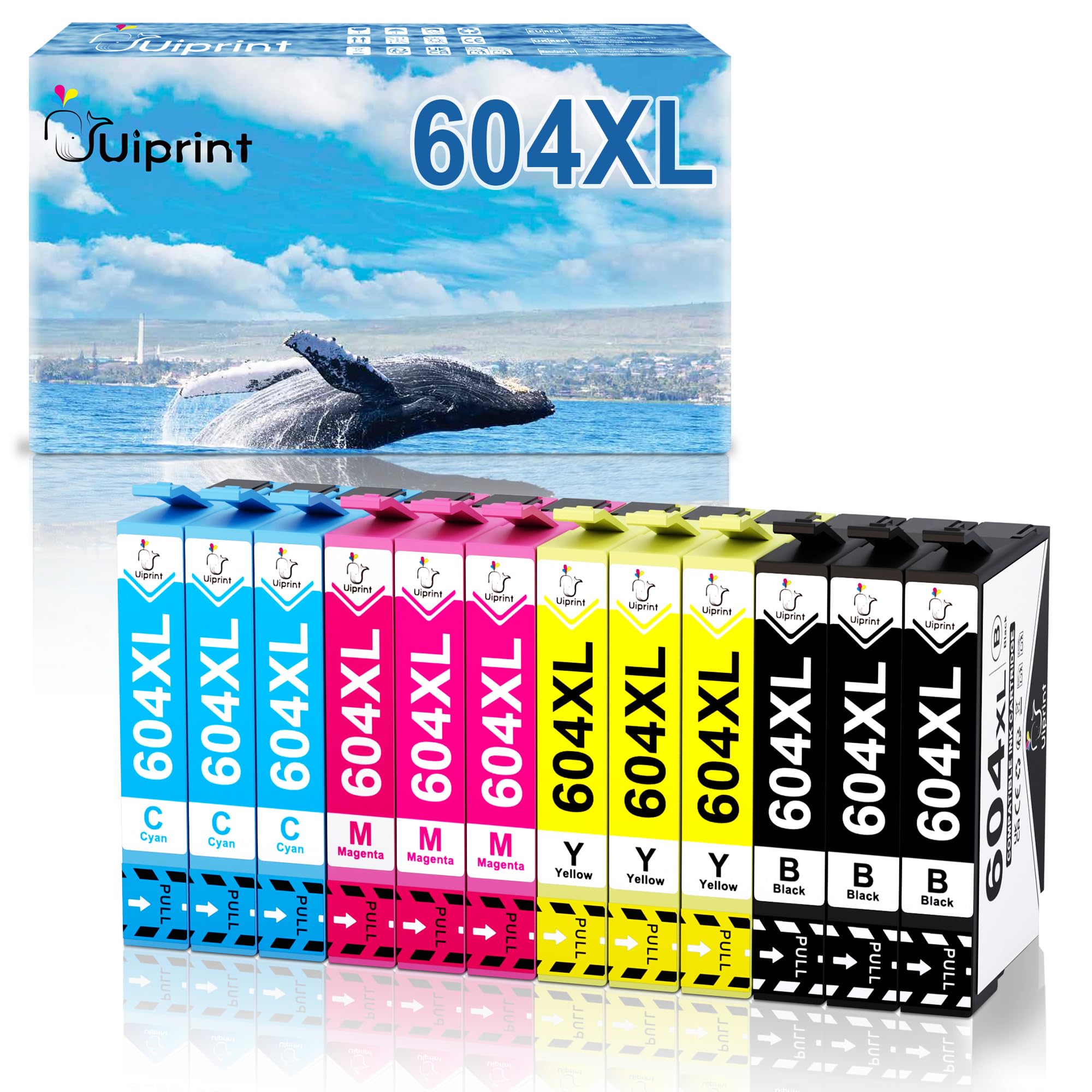 Uiprint 604XL Compatibile Cartucce d'inchiostro per Epson 604 XL per Expression Home XP-2205 XP-2200 XP-3200 XP-3205 XP-4205 XP-4200 Workforce WF-2910DWF WF-2935DWF WF-2930DWF WF-2950DWF
