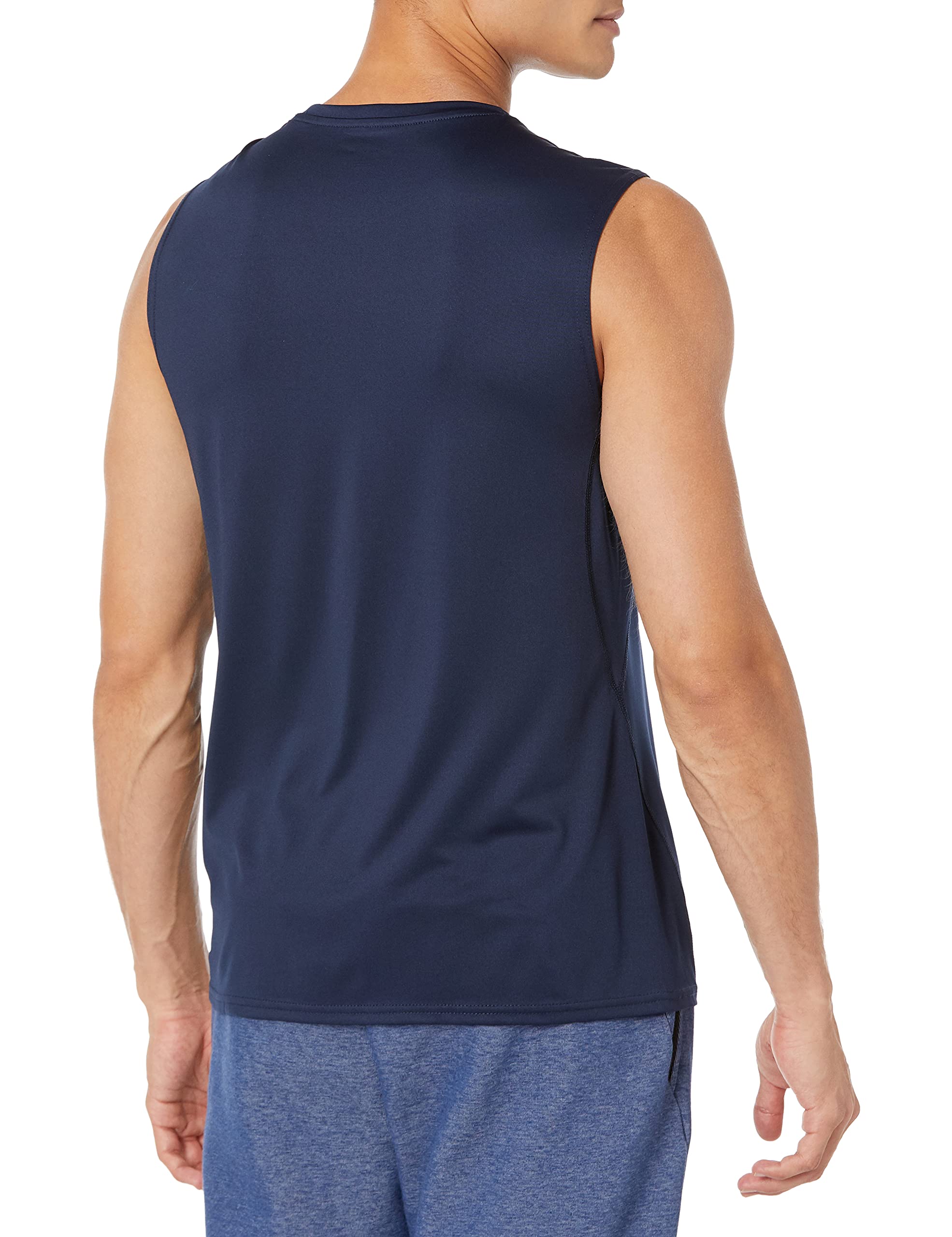 Amazon Essentials Uomo Camicia Tecnica Aderente Leggera Senza Maniche in Tessuto Elasticizzato ad Asciugatura Rapida e Assorbimento dell’umidità