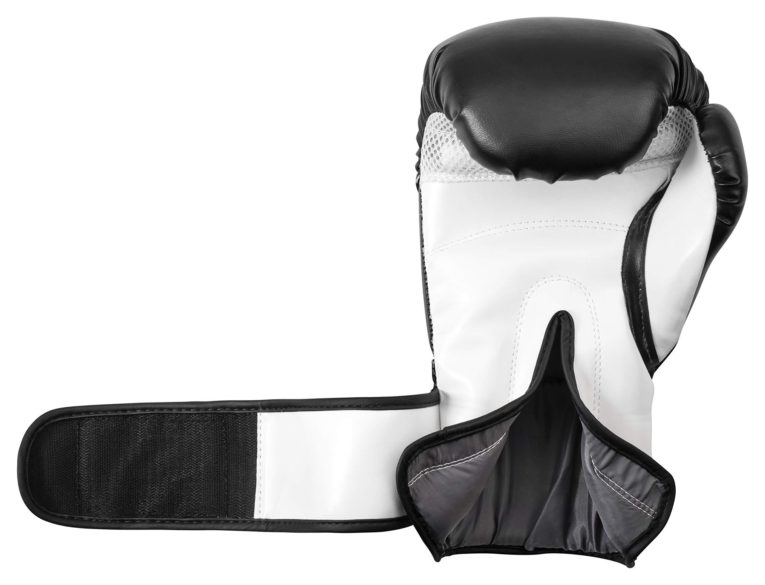 Kit professionnel de boxe avec sac de frappe rembourré en toile 100 X 30 cm, chaîne en acier à quatre points et gants de boxe en polyuréthane "White Tiger"