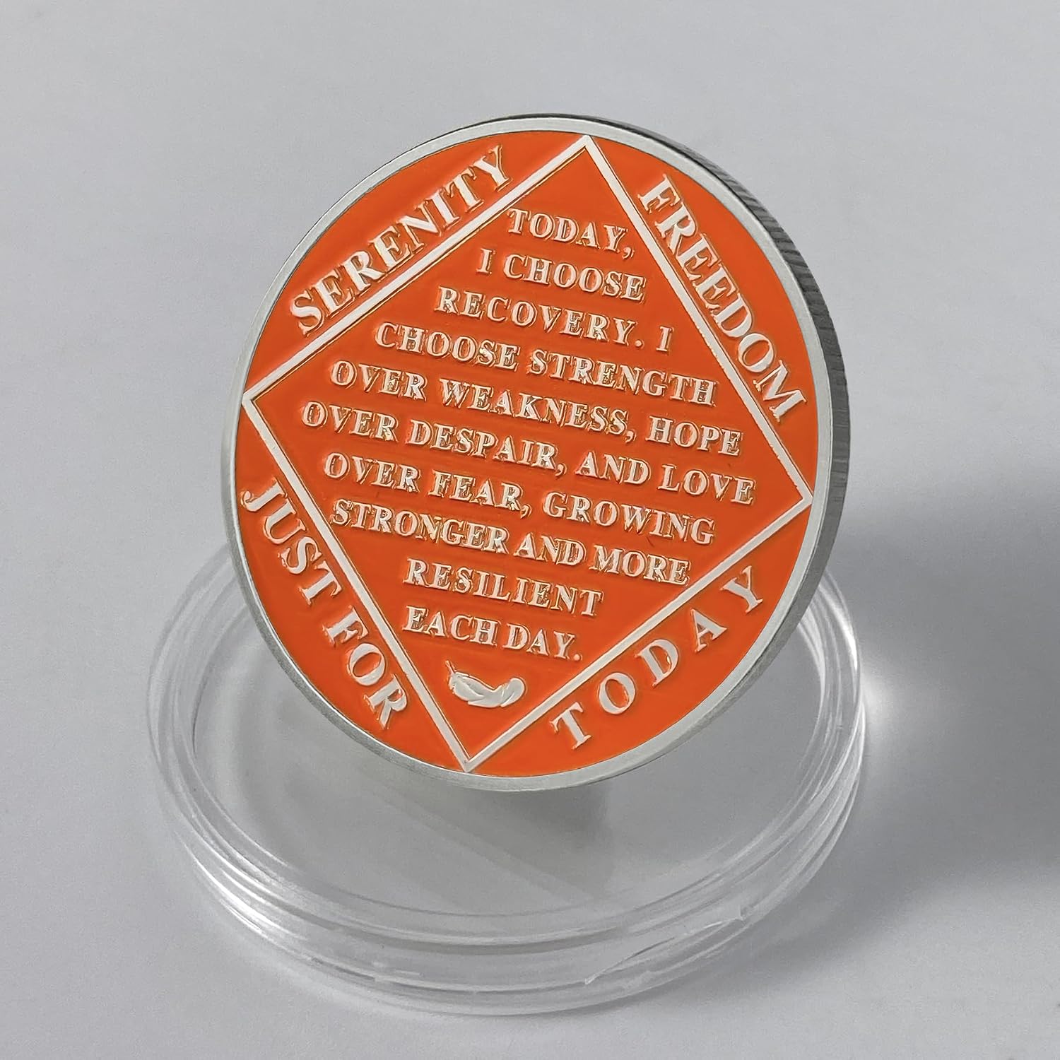 Imasoner 7 Year NA Sobriety Coin – Beach Serenity Recovery Medallion with Serenity Prayer | NA AA HA Chip for Narcotics & Alcoholics Anonymous | Sober Token Gift for Men & Women in Recovery
