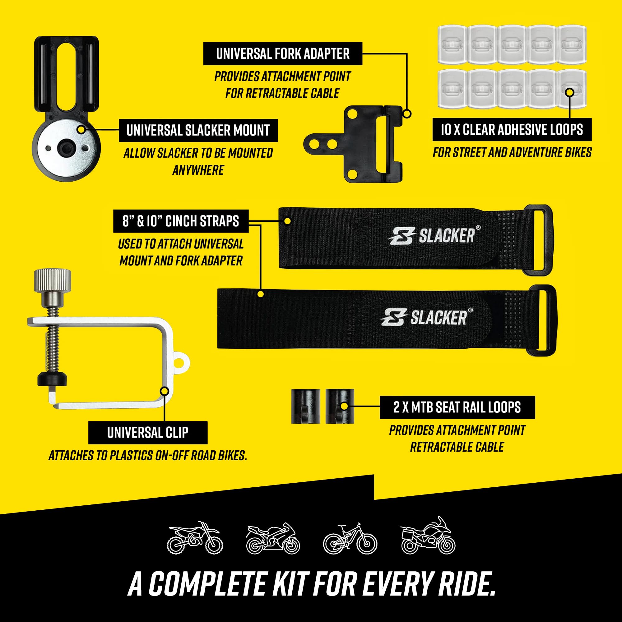 Slacker Mountainbike Starter Suspension Tuning Kit