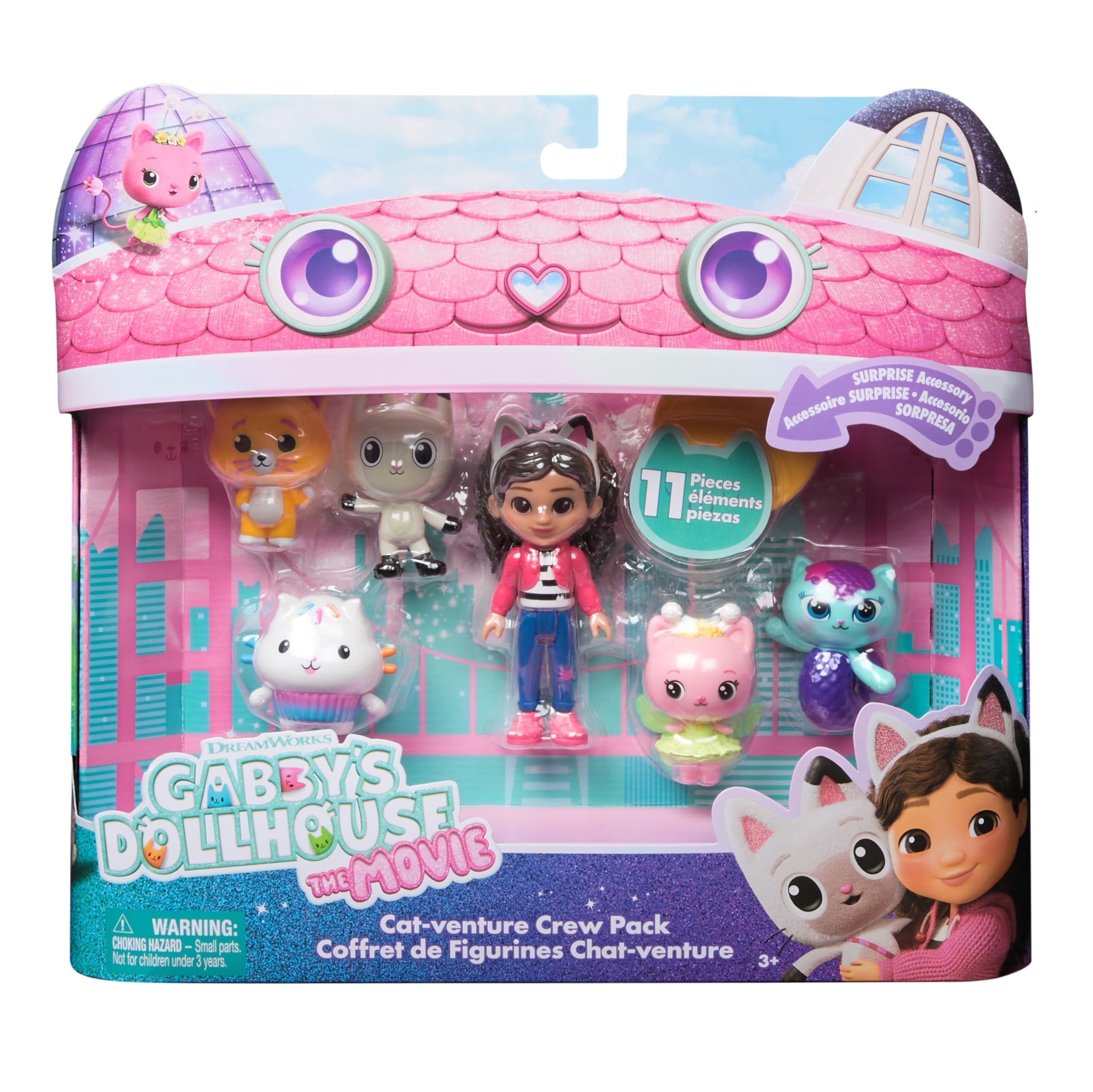 Gabbys Dollhouse Girls  The Movie Figure Set, Sports Direct