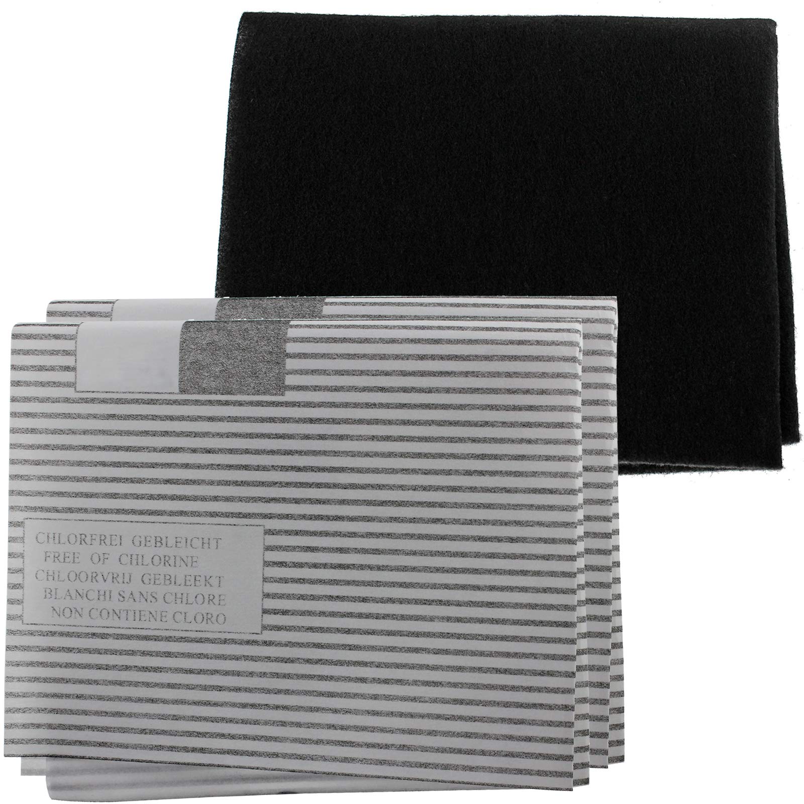 Spares2go Cooker Hood Filter For Tricity Bendix Vent Extractor Fan Carbon + Grease Filters Kit
