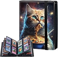 Vista 8 de Carpeta de tarjetas de 4 bolsillos con capacidad para 160 tarjetas, carpeta de álbum de coleccionista de libros de tarjetas para Yugioh, MTG, TCG