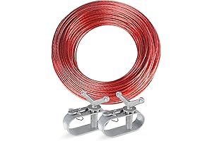 100FT Pool Cover Cable & Winches Above Ground Pool Closing Cable