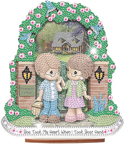 Kit de decoración de mesa de arte de diamantes 5D para el día de San Valentín, pintura de diamantes de imitación, adornos de escritorio, diamantes