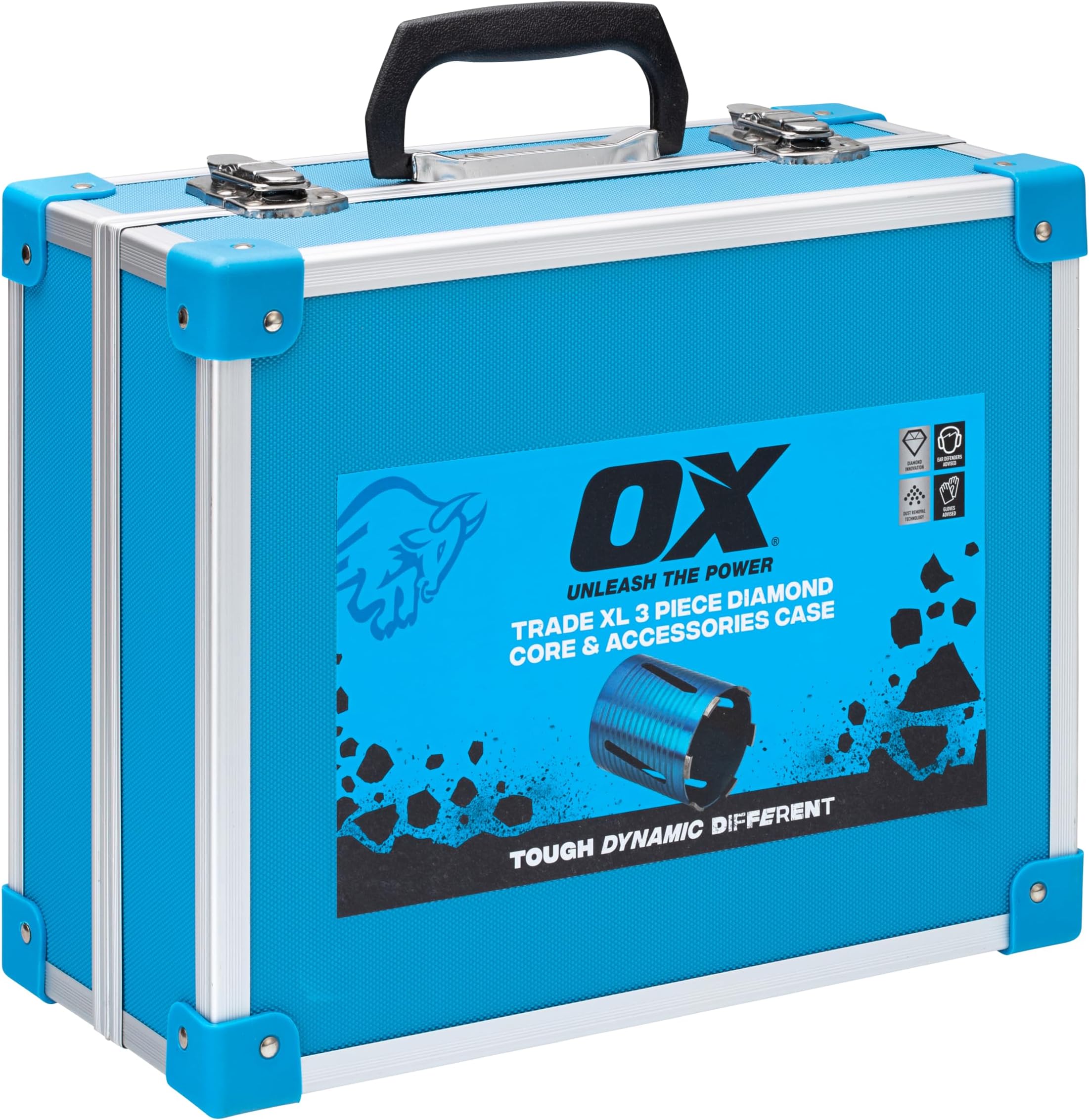 OX Tools Spectrum Trade XL 3 Piece Diamond Core Drill & Accessories Case