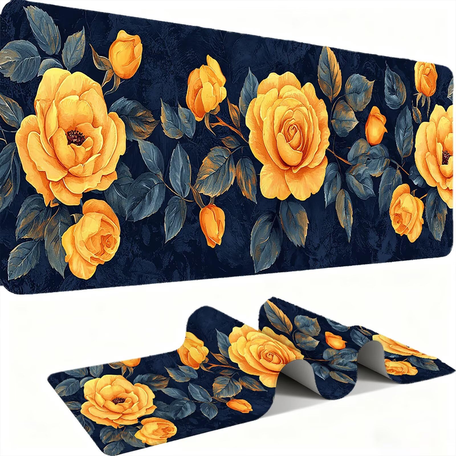 Podkładka pod mysz 1200 x 600 mm Podkładka pod mysz dla graczy, bardzo cienka podkładka na biurko, antypoślizgowa antypoślizgowa gumowa podstawa, nadająca się do prania, ulepszona precyzja do
