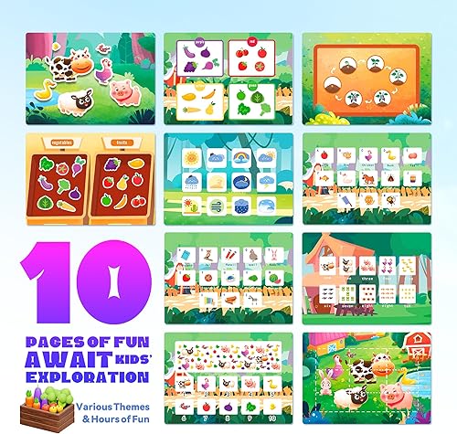 Miniatura 2 de BELLOCHIDDO Montessori - Libro ocupado para niños pequeños, libros de actividades de aprendizaje preescolar, libros de actividades de aprendizaje